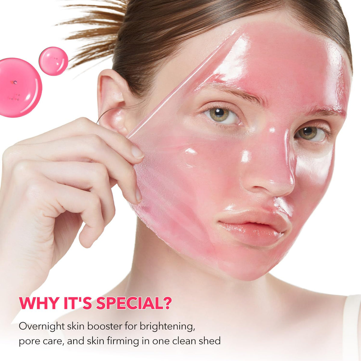APRILSKIN spatula applying mask illustrating hygienic, even application