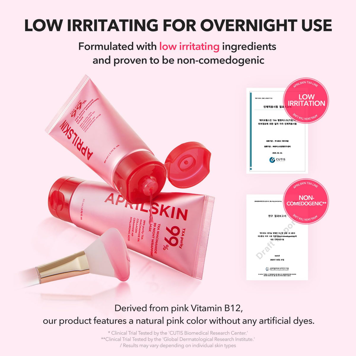 APRILSKIN bedside scene showing overnight routine and restful use