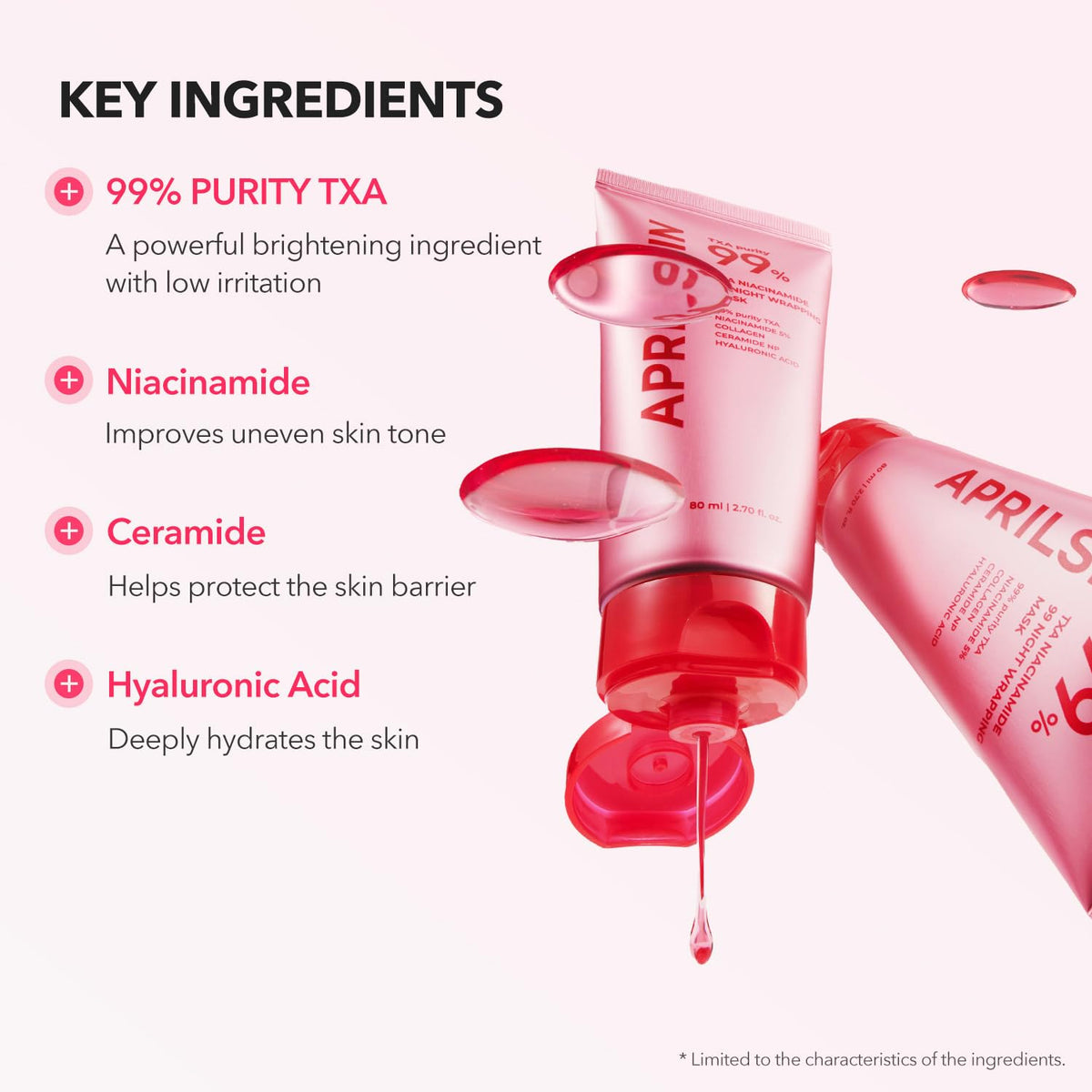 APRILSKIN morning peel-off reveal showing smoother, refreshed skin