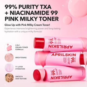 APRILSKIN creamy texture close-up illustrating lightweight hydration