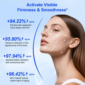 APUUFYQC close-up of fine white hyaluronic acid powder texture for easy mixing