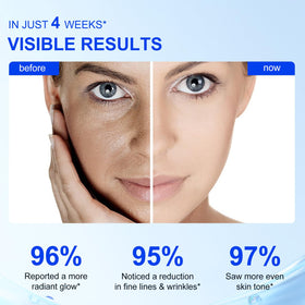 APUUFYQC measuring scoop with powder ready to combine for a DIY hyaluronic serum