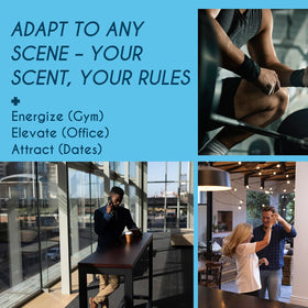 AQUA BLANCE body spray in gym setting demonstrating post-workout freshness