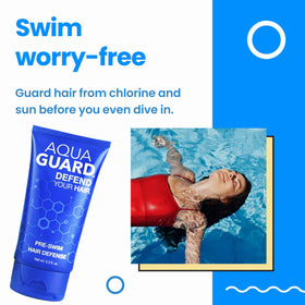 AQUA GUARD conditioner texture on hand restoring moisture and shine