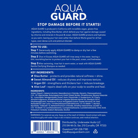 AQUA GUARD in a beach bag with towel illustrating convenient on-the-go protection