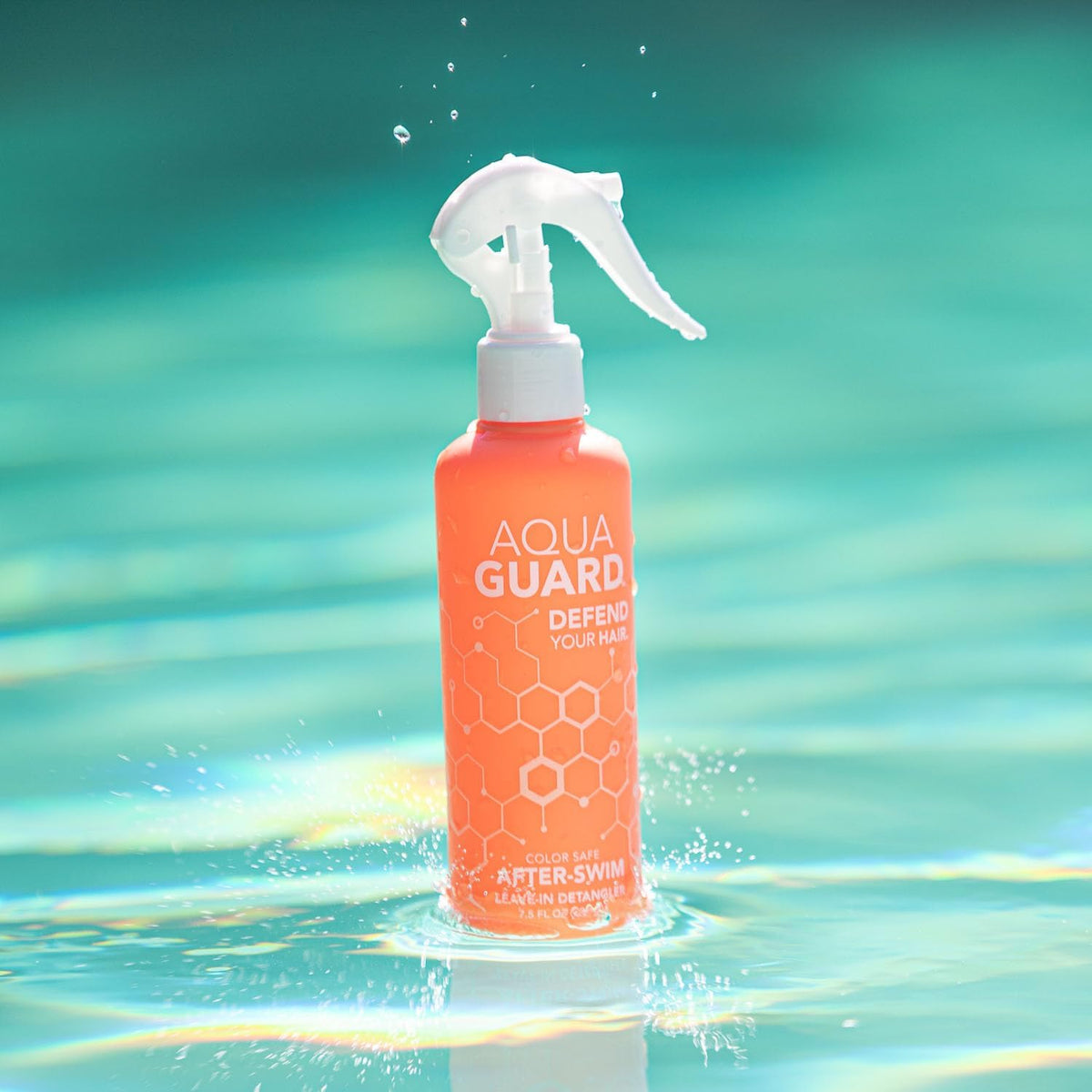 AQUA GUARD size comparison in hand showing travel-friendly benefit