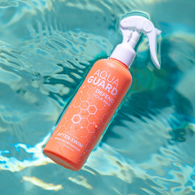 AQUA GUARD bottle held in hand to show size and easy storage for active users