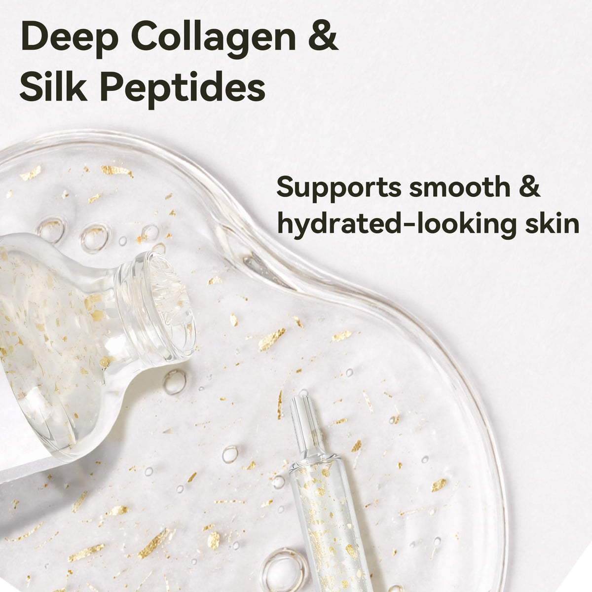 Aquae silky serum texture close-up showing fast absorption