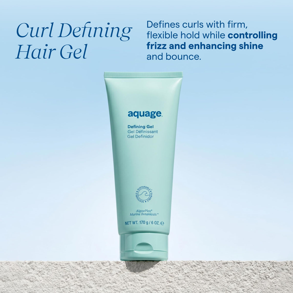 Aquage Defining Gel texture close-up highlighting smooth consistency