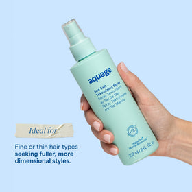 Aquage mist in air demonstrating fine texture and even coverage benefit