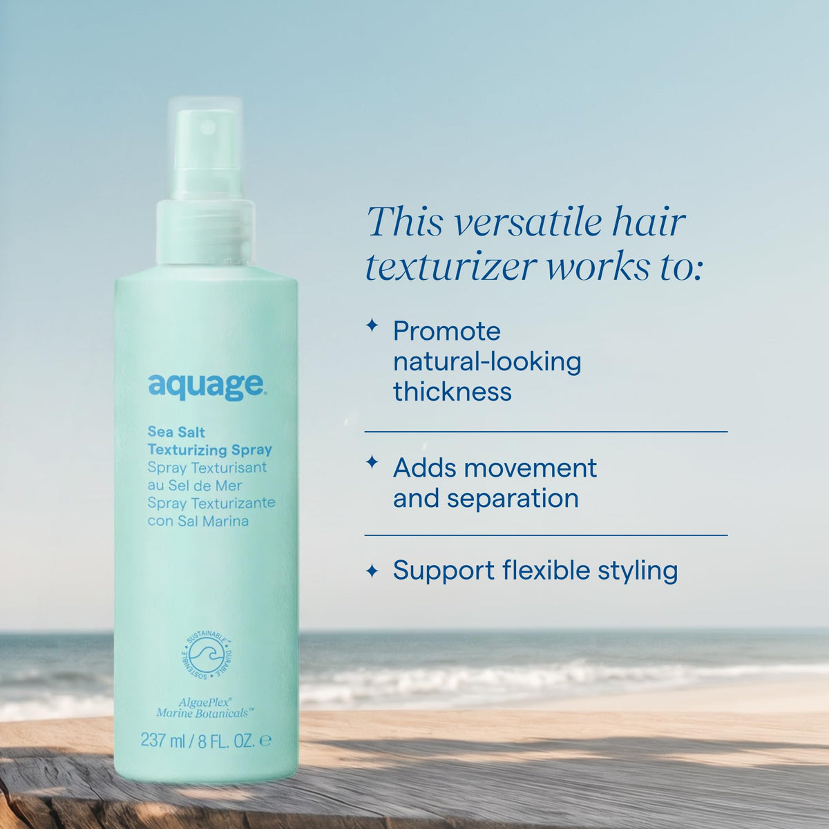 Aquage nozzle close-up highlighting easy spray application benefit