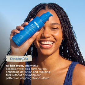 Aquage before and after hair comparison showing smoother, shinier finish