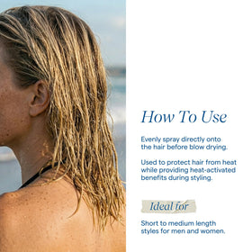 Aquage side label highlighting styling ingredients and directions