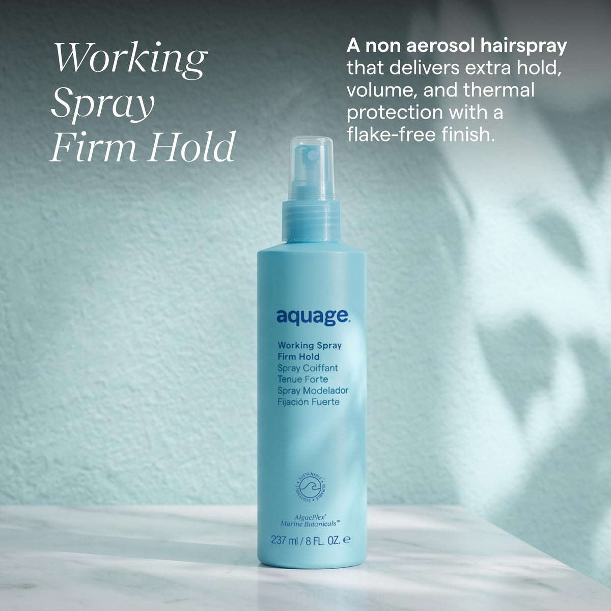 Aquage nozzle detail demonstrating precise non‑aerosol control
