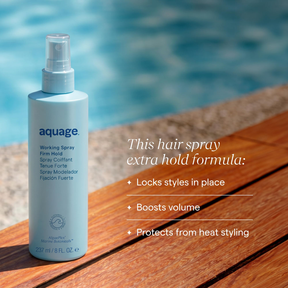 Aquage spray mist texture illustrating buildable volume benefit