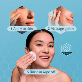 Aquanil application on hand demonstrating quick absorption and softening benefit