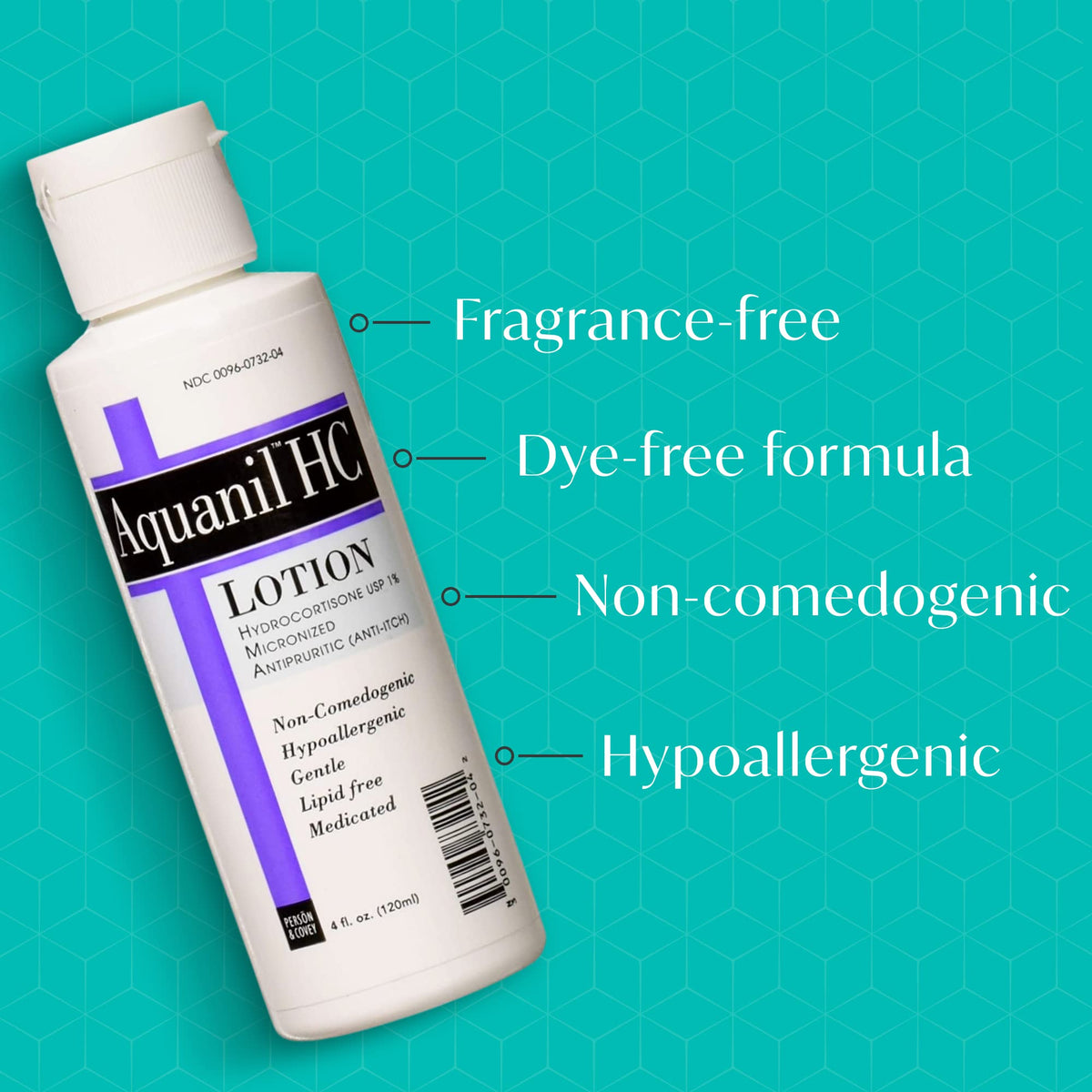 Aquanil lotion texture swatch showing lightweight, non-greasy finish for comfort