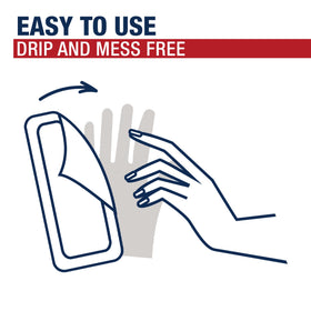Comparison of hands before and after Aquaphor hand mask, demonstrates smoother softer skin