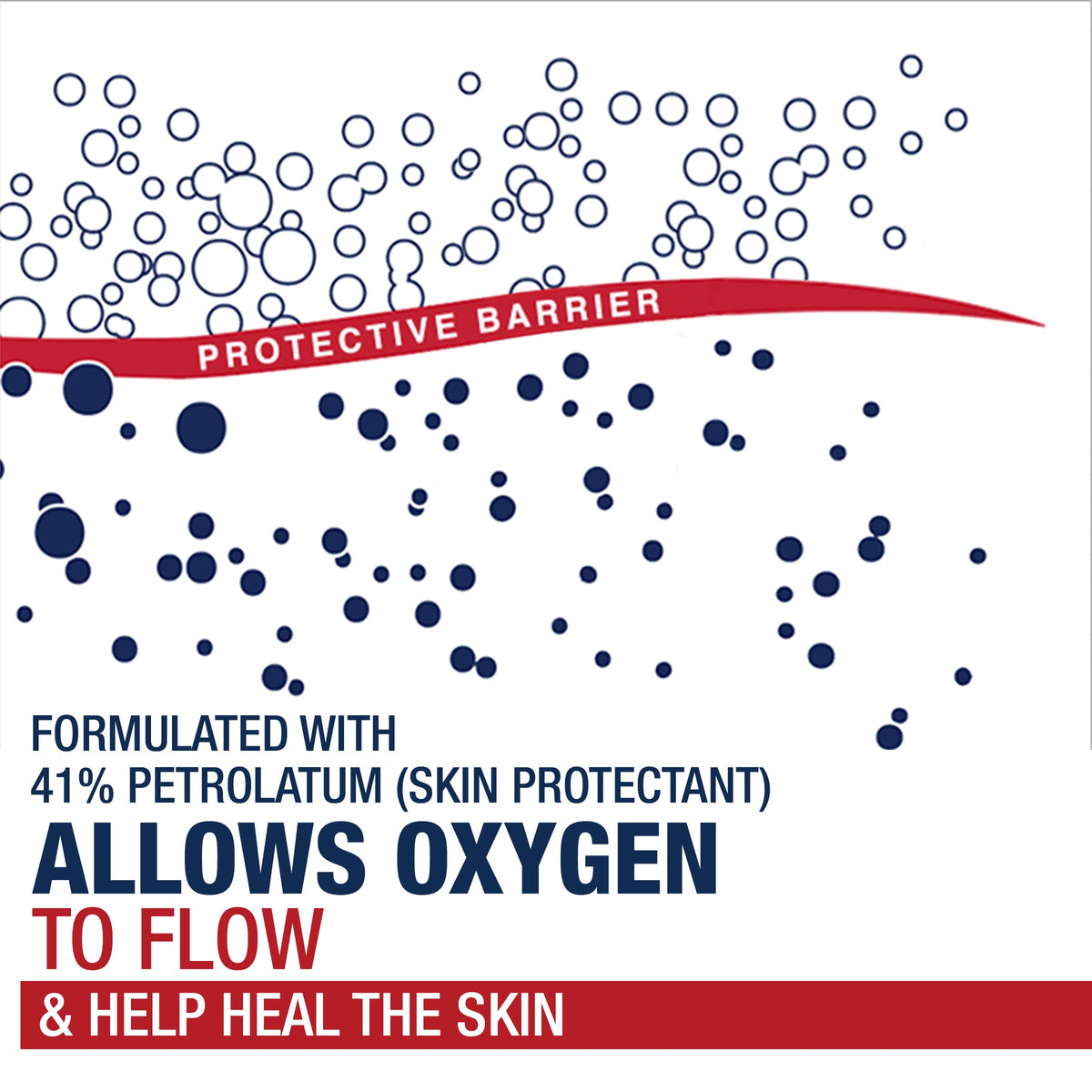 Aquaphor tube label showing ingredients for safe, gentle skin care