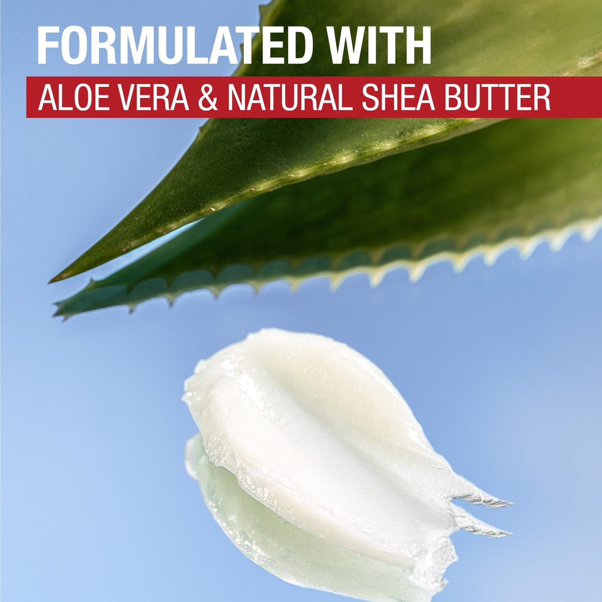 Aquaphor aloe vera and shea butter ingredients highlighting nourishment