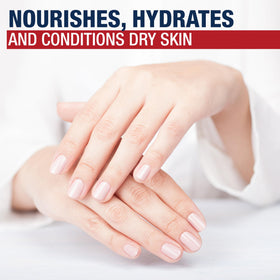 Bowled avocado and shea butter beside Aquaphor pack, shows key moisturizing ingredients