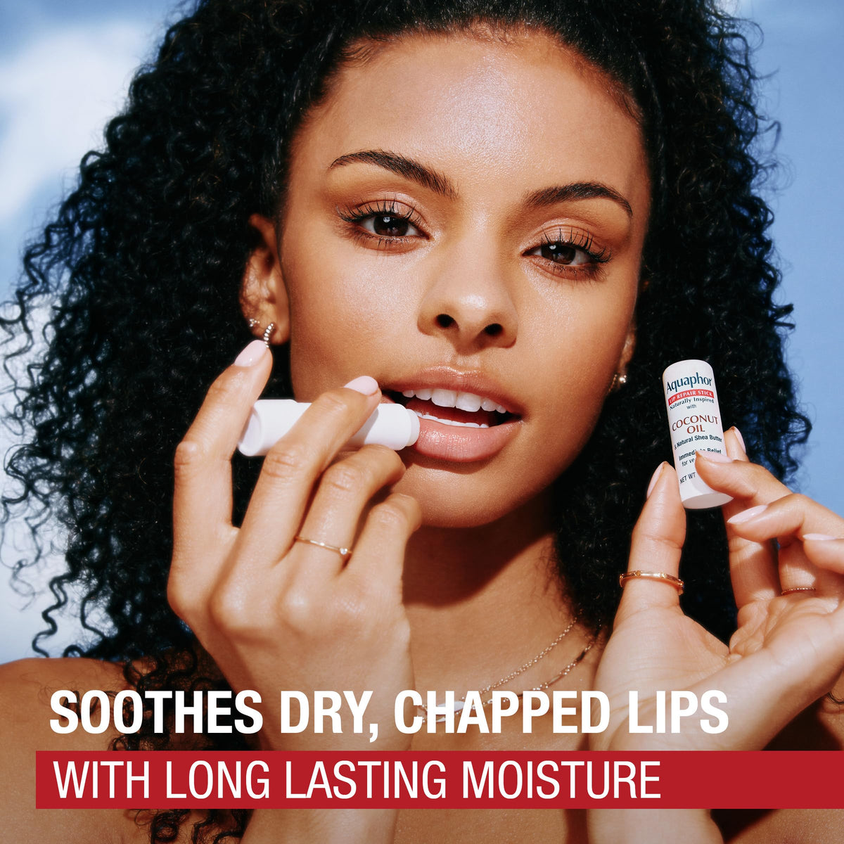 Aquaphor with coconut and shea ingredients, natural nourishment