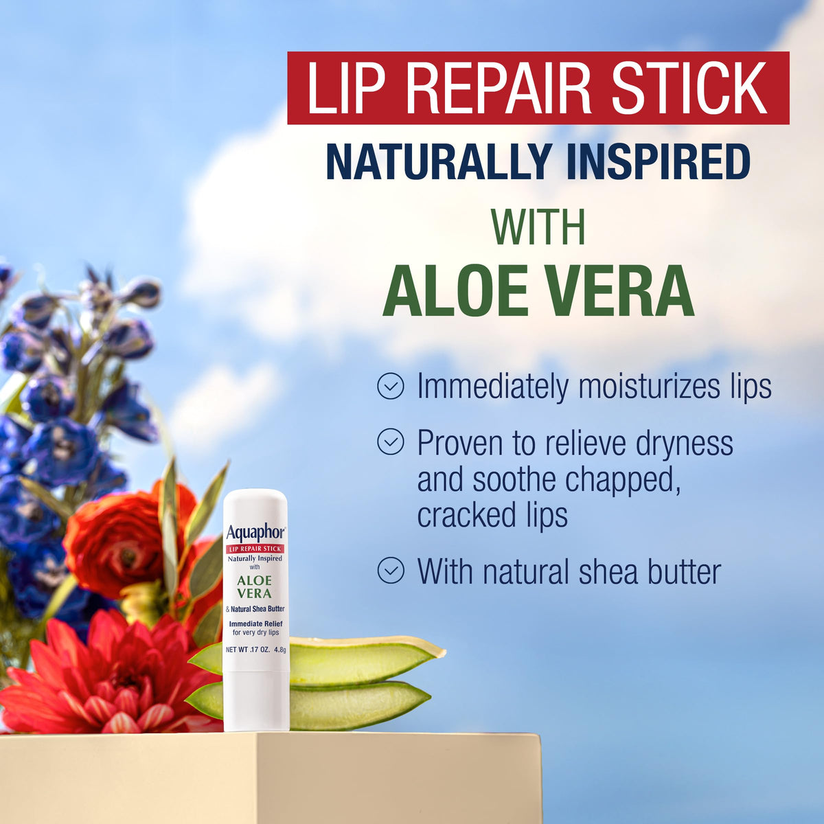Aquaphor stick twisted open ready to apply hydrating balm