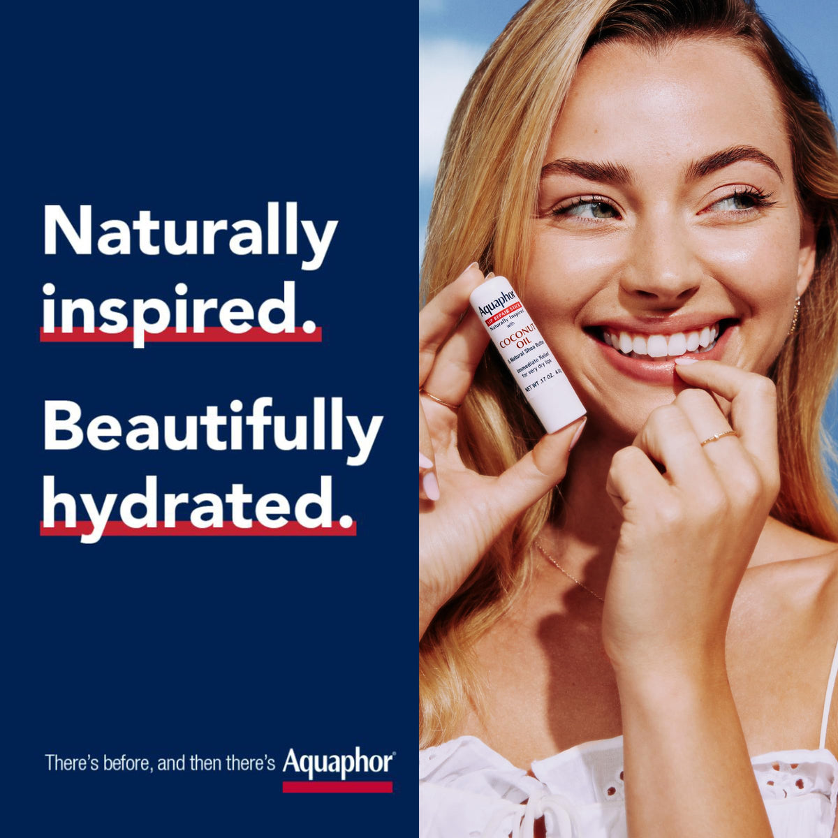 Aquaphor twist-up stem visible, easy no-mess application