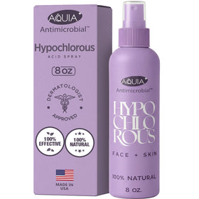 Aquia front bottle 8oz showing clean antimicrobial skincare benefit