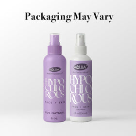 Aquia packed in travel pouch for on-the-go skin refreshment