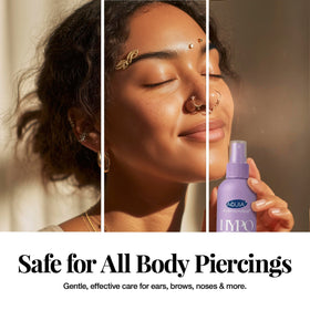 Aquia used on minor wound illustrating gentle topical cleansing benefit