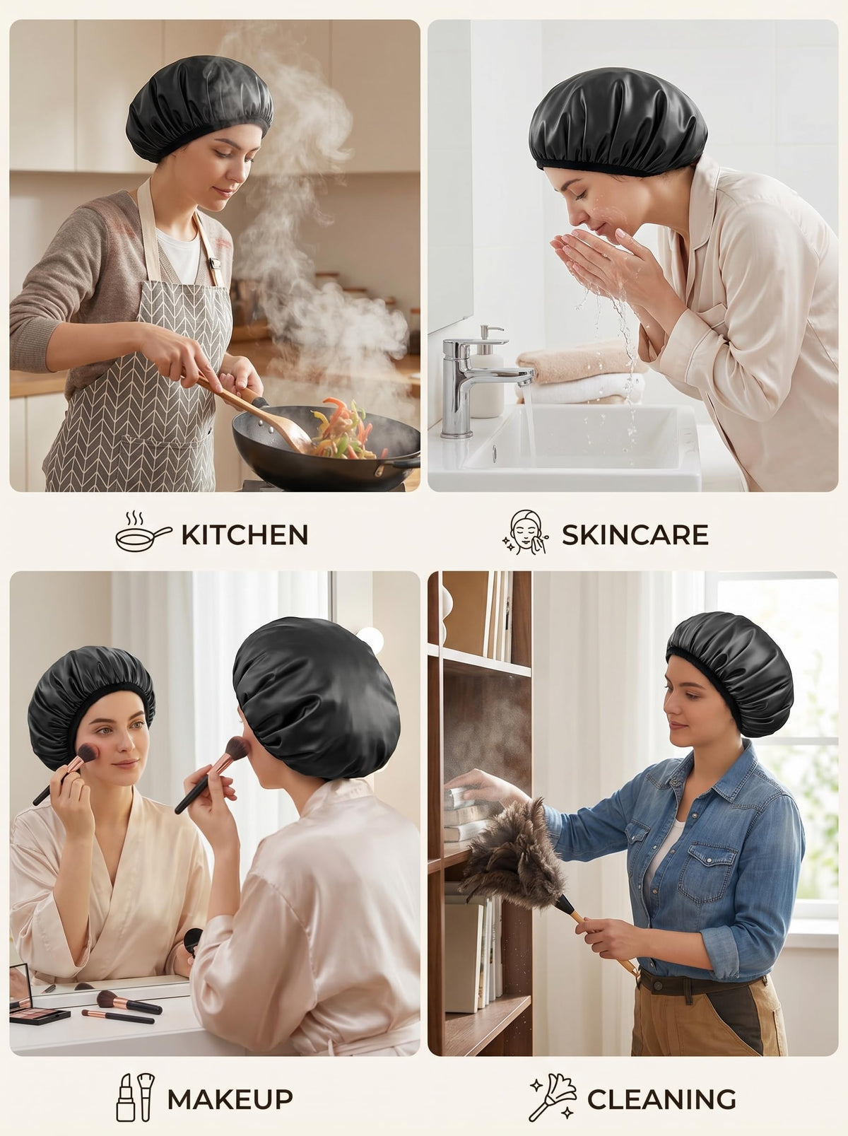 Aquior cap set with cleaning items illustrating easy machine-care
