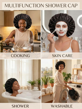 Aquior cap in home spa setting protecting hair during treatments benefit