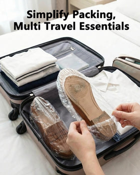 Aquior caps packed in travel toiletry drawer for lightweight convenience
