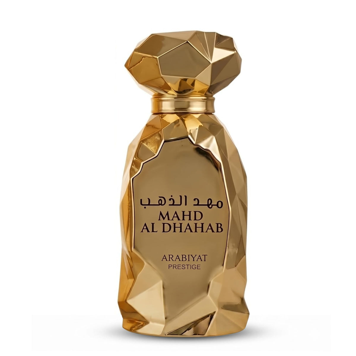 ARABIYAT Mahd Al Dahab front bottle view showing elegant design and gifting appeal