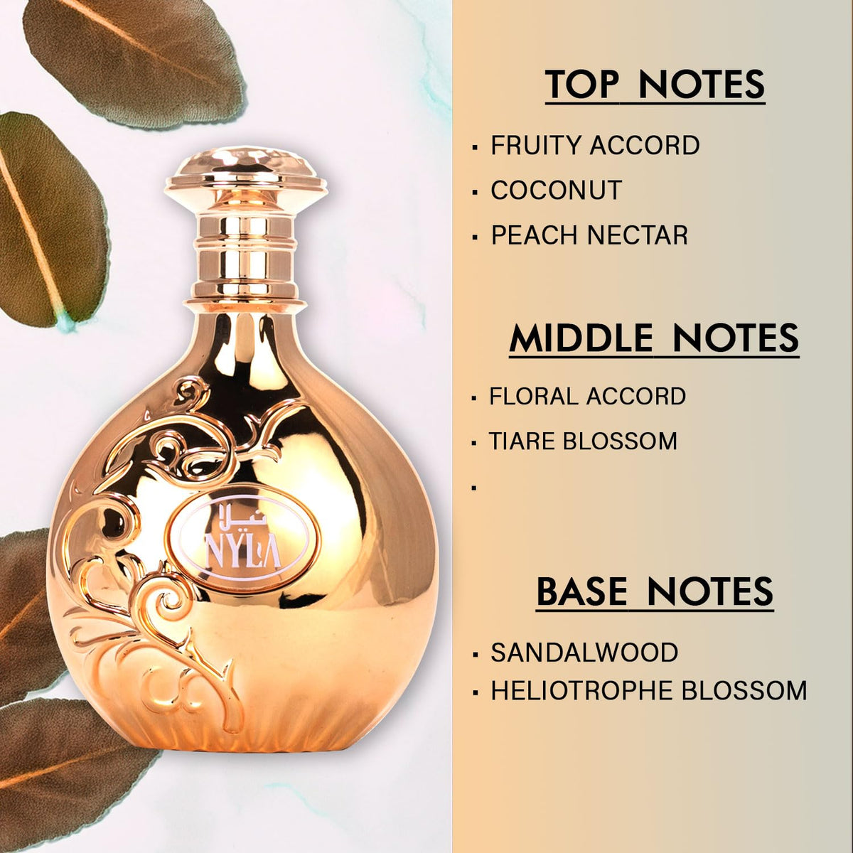 ARABIYAT Nyla ingredients label detail reassuring transparency and quality