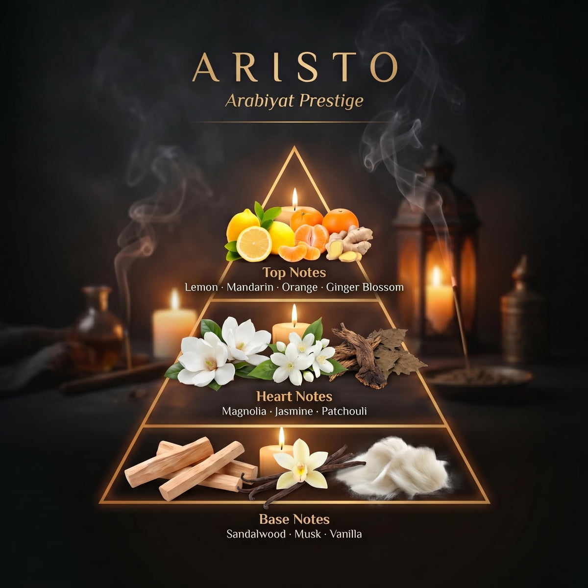 ARABIYAT PRESTIGE bottle held in hand to show true size and portability benefit