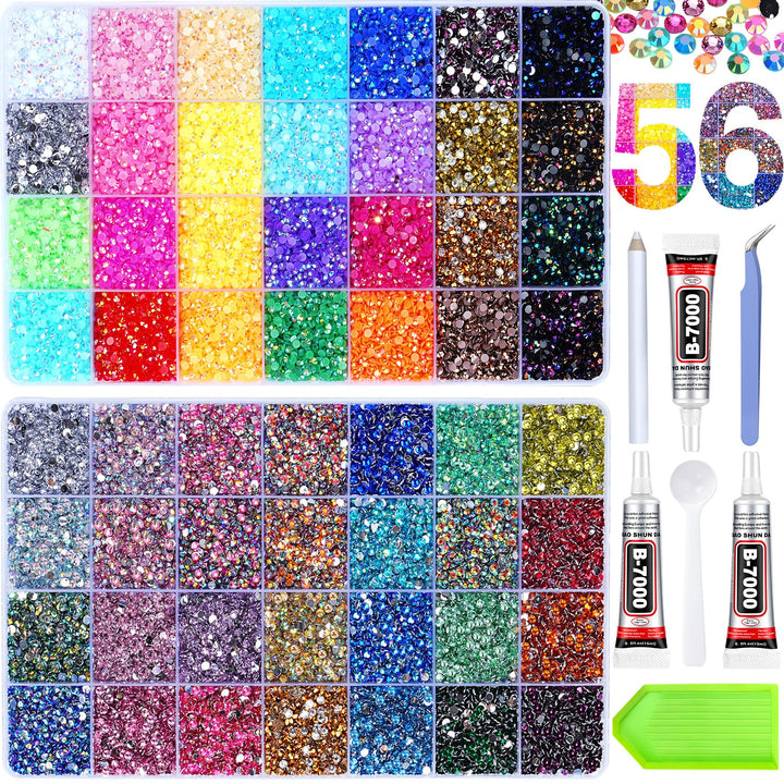AraKulago front packaging showing full 56-color set and included tools, ideal for large projects