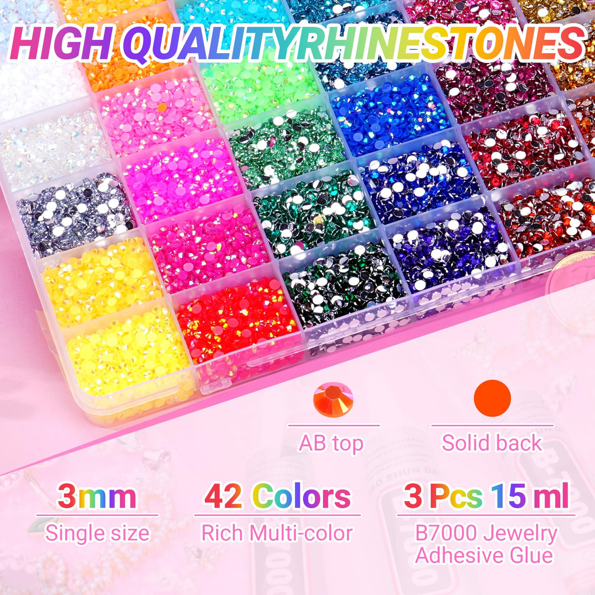 AraKulago rhinestones beside a ruler showing 3mm scale for accurate project planning