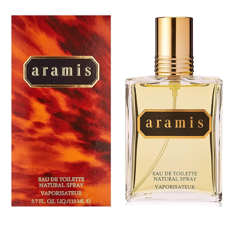ARAMIS front bottle view showing classic design and convenient spray
