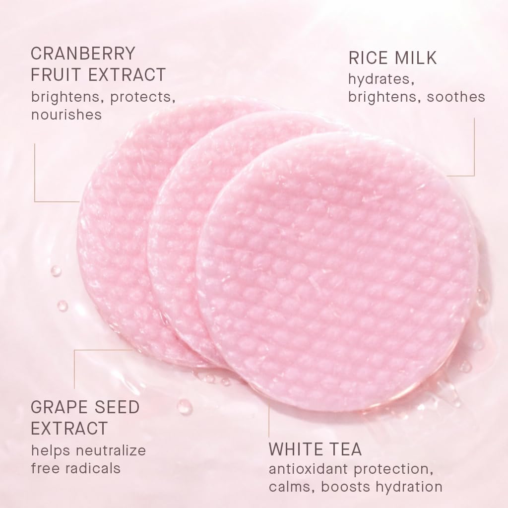 ARCONA close-up of pad texture highlighting soft fibers for gentle exfoliation