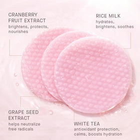 ARCONA close-up of pad texture highlighting soft fibers for gentle exfoliation