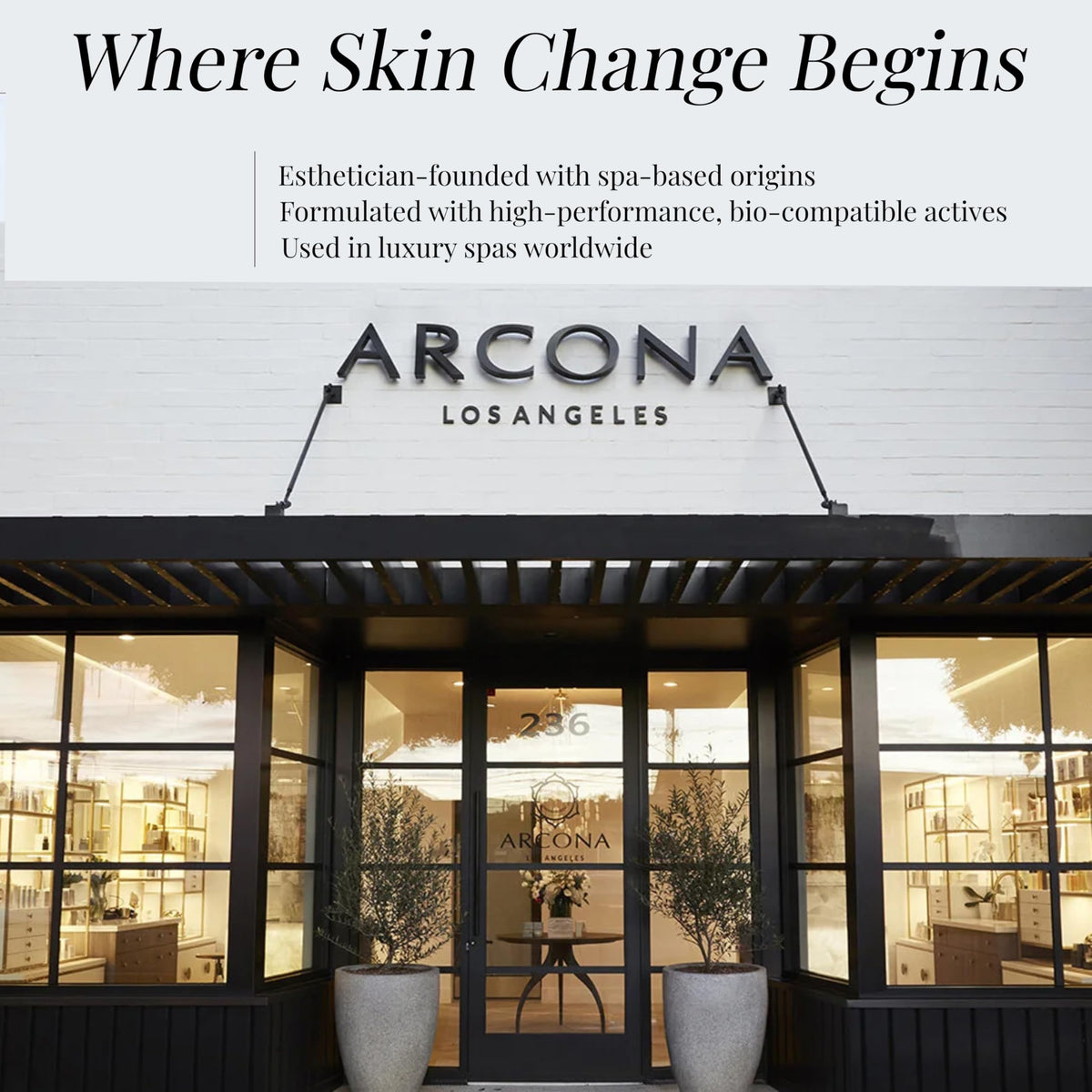 ARCONA visual of rice water and grains to illustrate brightening rice extract