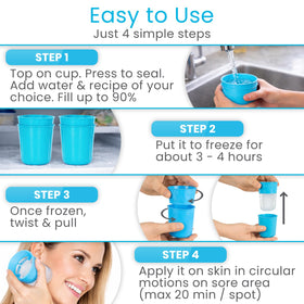 Arctic Flex applied under eye to reduce puffiness and refresh skin