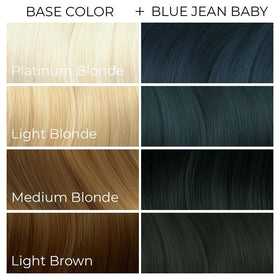ARCTIC FOX styled hair in navy Blue Jean Baby showing wearable denim tone