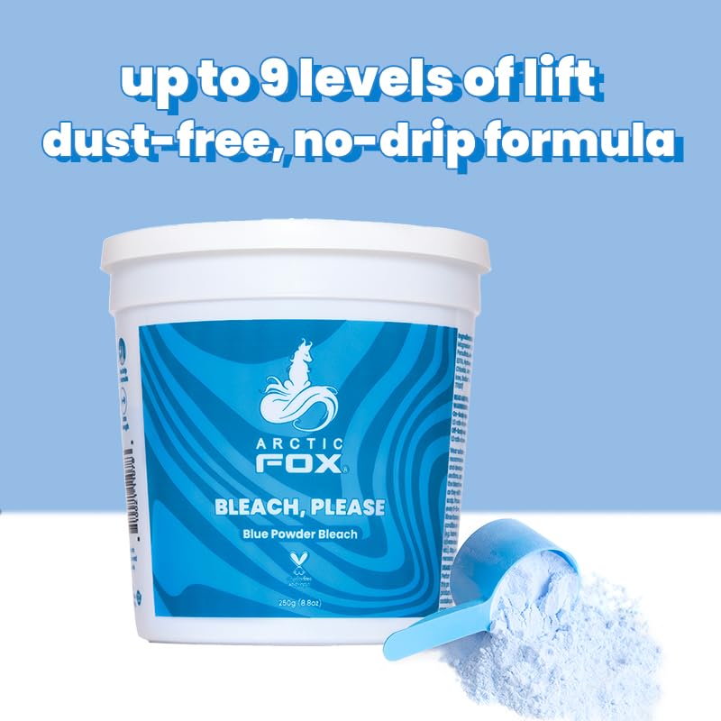 arctic fox close-up of creamy blue mixture showing smooth texture for easy application
