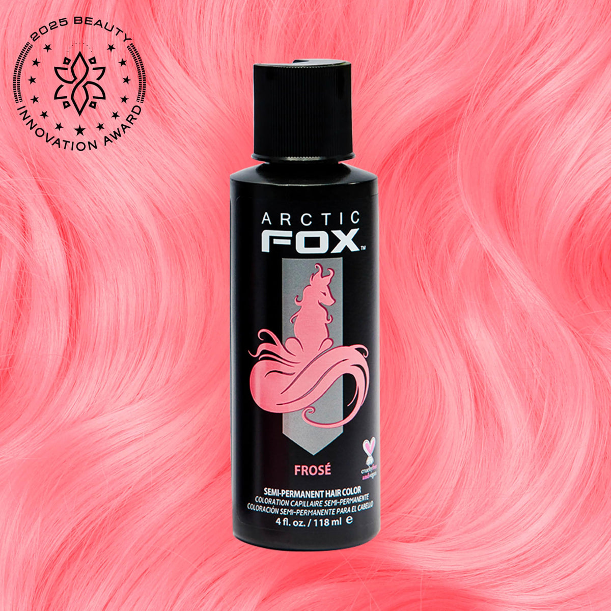 ARCTIC FOX creamy FROSE texture on fingers highlighting smooth application