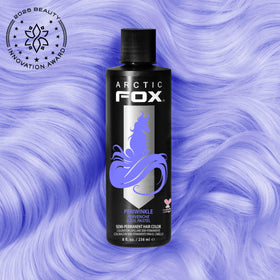 ARCTIC FOX color swatch beside 8 oz tub illustrating periwinkle tone