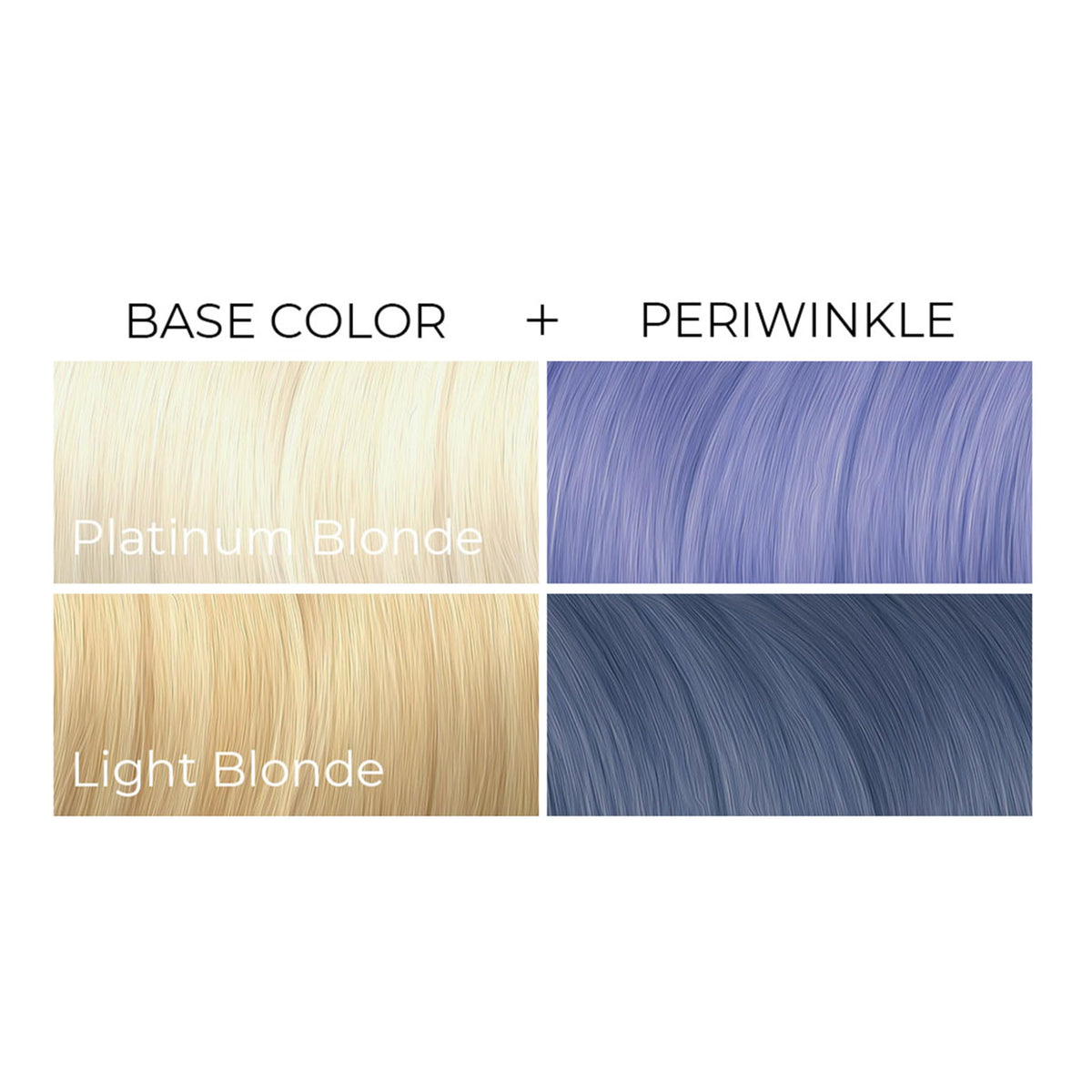 ARCTIC FOX Periwinkle styled hair in lifestyle shot showing soft lavender-blue glow