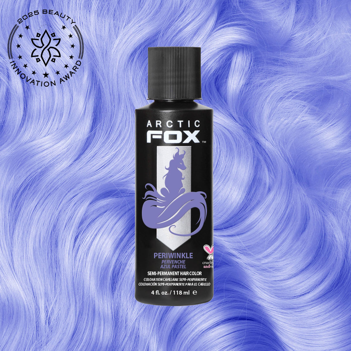 ARCTIC FOX Periwinkle cream texture close-up highlighting smooth blendability